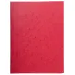 Kaartmap met 3 flappen zonder elastiek - rood - EXACOMPTA