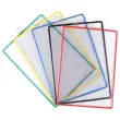 5 Hoezen met lussen om op te hangen - A4 -PVC - Diverse kleuren