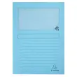 100 Kristalvenster papieren hoekhoezen - blauw pastel - EXACOMPTA