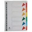 Tabbladen FIDUCIAL- A4 - 6 geplastificeerde tabs - Stevig karton