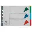 Tabbladen FIDUCIAL- A4 - 6 geplastificeerde tabs - Stevig karton