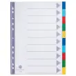 Set tussenbladen in polypropyleen - 10 tabbladen - FIDUCIAL 