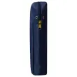 Blauwe posttas in polyester met zijvouw B 42 x D 5 x H 32 cm