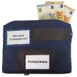Polyester posttas voor valuta met zijvouw 19x27x4 cm 
