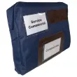 Polyester posttas voor valuta met zijvouw 19x27x4 cm 
