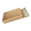 50  Enveloppen met zijvouw van wit kraft 120g 229x324mm met venster 50x105mm 