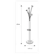 Festy kapstok - 5 hangers - Zilver - ALBA