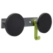 Kleerhaak met schroef - 2 haken aluminium en zwart