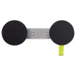Kleerhaak met schroef - 2 haken aluminium en zwart