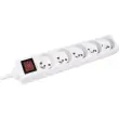 Contactdoos 5-voudig - schakelaar - kabel 1,5m 