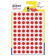 Pak van 490 ronde stickers &Oslash; 8 mm - Rood 