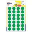 168 ronde etiketten Ø 15 mm -Groen