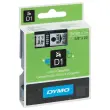 Tape en etiketten DYMO D1 - 9mm - Afdruk Zwart/Achtergrond Transparant 