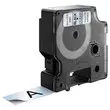 Lint D1 DYMO S0720820 - 7 m x 19 mm - Zwarte tekst op transparante achtergrond