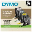 Tape gele etiketten voor labelmanager DYMO D1 - 19mm - Opdruk Zwart