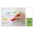 20 Vellen gekleurde etiketten AVERY B63,5x H33,9 mm - Groen