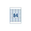 Vellen met 65 witte mini-etiketten - 46 x 11.1 mm - AVERY