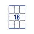100 Vellen met 18 etiketten voor laserprinters - 63,5 x 46,6 mm - AVERY