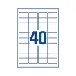 100 Vellen met 64 witte mini-etiketten - 4,.5 x 16,9 mm - AVERY