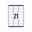 100 Vellen met 40 witte mini-etiketten - 45,7 x 25,4 mm - AVERY