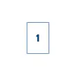 100 Vellen laseretiketten AVERY B 199,6 x H 289,1 mm - wit - 100 etik/doos