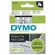 Tape DYMO D1 - 12mm - Opdruk Zwart/Ondergrond Wit