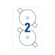 100 Vellen full-size etiketten voor CD's -Ø 117m 200 etik/doos