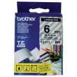 Tape voor labelmaker BROTHER TZe 111 6mm doorzichtig/zwarte tekst