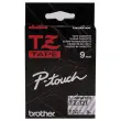 Tape voor labelmaker BROTHER TZe 121 9mm transparant/zwarte tekst 