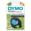 Transparante kunststof etiketten 1,2 cm voor de etiketteermachine Dymo Letratag 12267