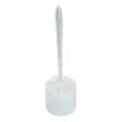 WC-borstel met houder van plastic in wit