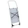 Opvouwbare trapladder 3 treden in epoxy wit gelakt staal 