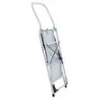 Opvouwbare trapladder 3 treden in epoxy wit gelakt staal 
