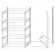 Rek Rangeco basiselement - 7 legplanken - 100 x 35 x 200 cm
