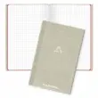 Geweven notitieboek 10,5x16,5 cm, 5x5, 192 pagina's 