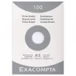 100 Witte bristol-steekkaarten 14,8 x 21 cm - 5x5 - 210g