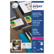 AVERY gesatineerde laser visitekaartjes 86x54 mm, 250/doos