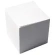 Kubusblok memoblaadjes met gelijmde rug - 9 x 9 cm - 750 witte blaadjes - ACCESS