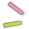 POST-IT&reg; Dispensers met elk 24 zachte indextab-bladwijzers pijlen 