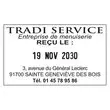 Professionele, gepersonaliseerde datumstempel "M&eacute;tal Line" 5460 - 6 regels - TRODAT 