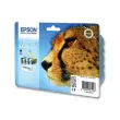 4 EPSON T0715 cartridges - Zwart + Kleuren pakket