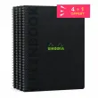 4 Schriften + 1 gratis - A5+ - 160 pagina's - 5x5 - Zwart - Rhodia