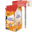 50 BIC Cristal balpennen - Medium schrijfbreedte - Rood