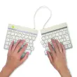 Wit ergonomisch Split Break-toetsenbord