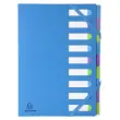 Harmonika-scheider 9comp. CAMPUS NEON blauw