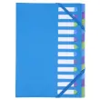 Harmonika 12-compartiment Trieur CAMPUS NEON blauw