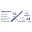 Doos 50 plast.inbindruggen 45mm A4 zwart