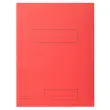 Pak van 50 bedrukte mappen met 2 kleppen SUPER 210 - 24 x 32 cm - Rood - Exacompta