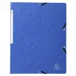 Elastische overhemd zonder klep glanzende kaart 355g/m&sup2; - A4 - Blauw - Exacompta 