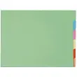 Pakket van 10 x 6 mapjes met tabbladen voor kast SUPER 210 - 24 x 32 cm - Gemengde kleuren - Exacompta